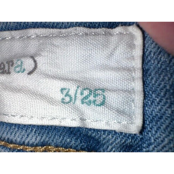 Ban Jara Blue Tapered Raw Hem High Rise Juniors Size 3/25 - Picture 7 of 10